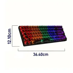 Jedel KL-122 Transparent RGB Mechanical Keyboard