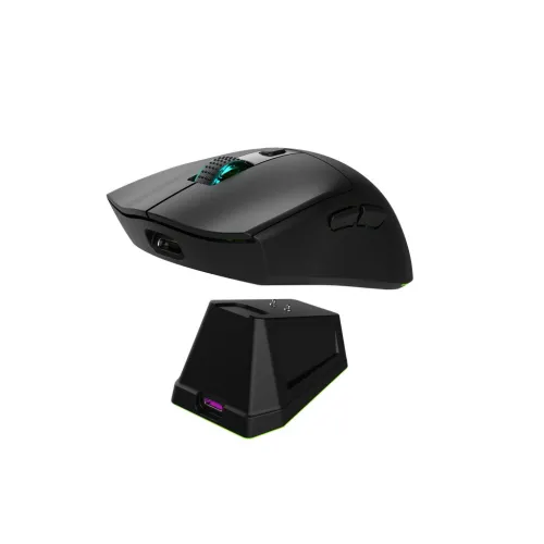 Jedel WD139 Lightweight Wireless Gaming Mouse With Rgb Charging Dock Black