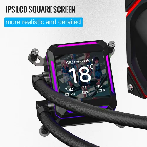 Jungle Leopard ASTROSHEL LCD 240 ARGB AlI In One Liquid CPU Cooler (Black)