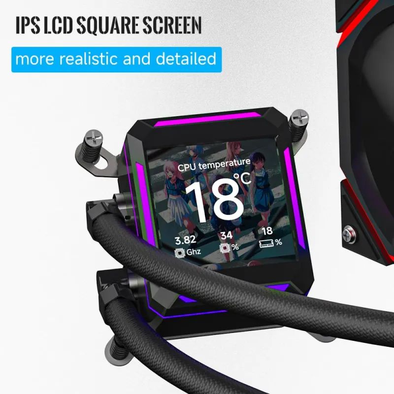 Jungle Leopard ASTROSHEL LCD 240 ARGB AlI In One Liquid CPU Cooler (Black)