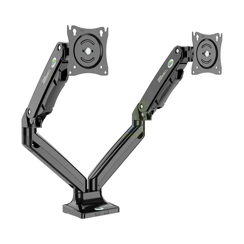 Kaloc DS110-2 Dual Monitor Arm Gas-Strut Flexi Desk Mount Stand