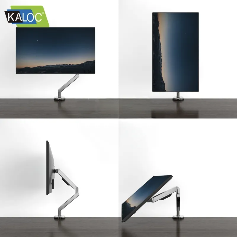 Kaloc KLC-DS120 Adjustable Single Arm Monitor Desktop Mount Stand