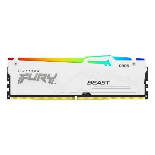 Kingston FURY Beast RGB 16GB 6000Mhz DDR5 Desktop RAM White