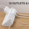 LDNIO SC10610 10 AC Outlets Universal Power Strip