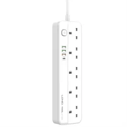 LDNIO SK5493 5 AC Outlets UK Power Strip