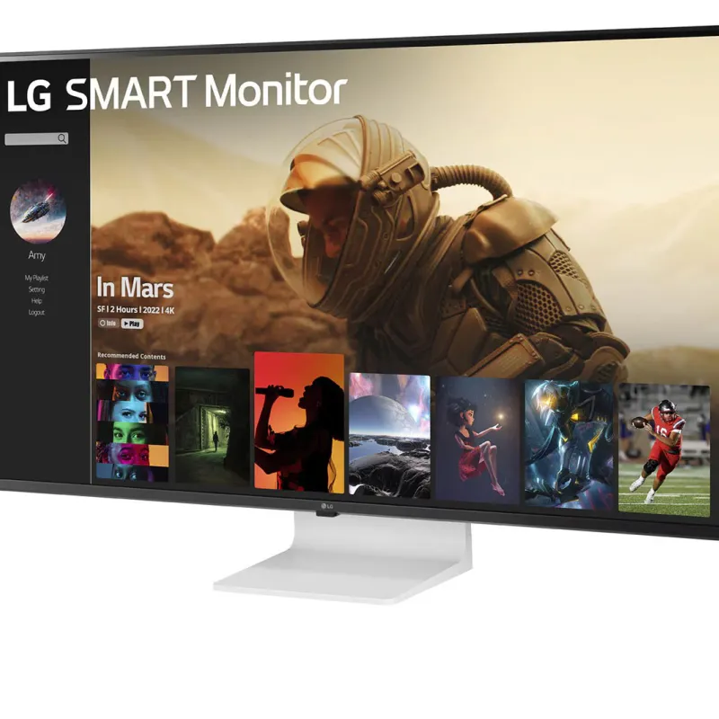 LG 43SQ700S-W 43" 4K UHD IPS MyView Smart Monitor with webOS