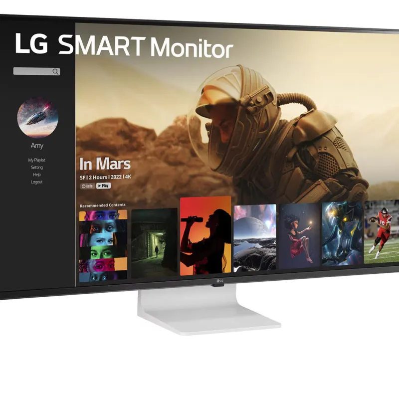 LG 43SQ700S-W 43" 4K UHD IPS MyView Smart Monitor with webOS