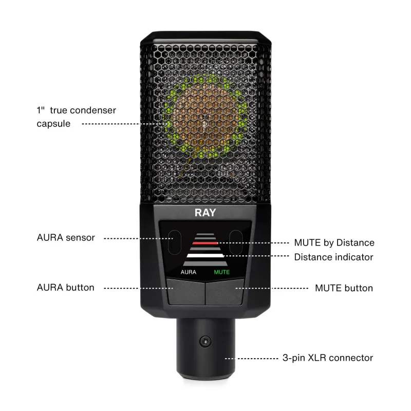 Lewitt RAY Large-Diaphragm Condenser Microphone Lewitt RAY Large-Diaphragm Condenser Microphone