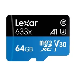 Lexar High-Performance 633x 64GB MicroSDXC UHS-I Memory Card