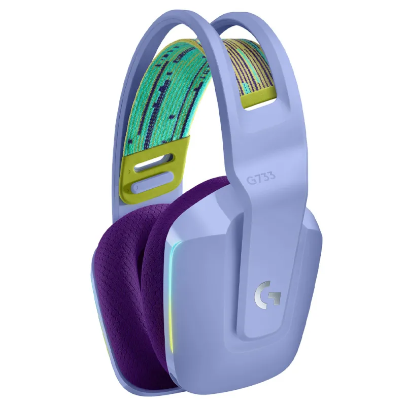 Logitech G733 LIGHTSPEED Wireless RGB Gaming Headset Lilac