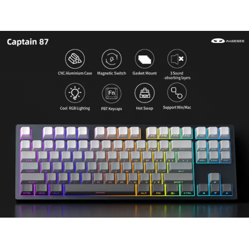 MAGEGEE Captain87 Magnetic Mechanical Gaming Keyboard