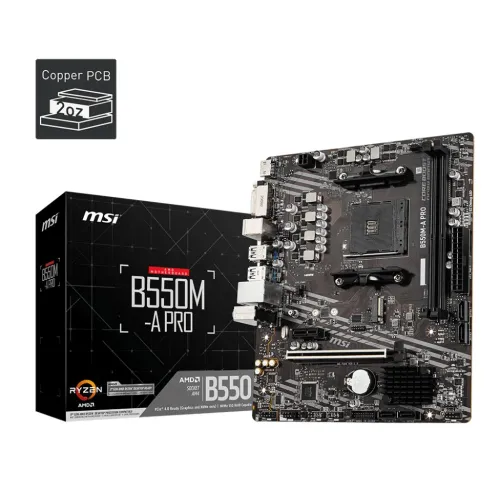 MSI B550M-A PRO DDR4 AMD AM4 Micro ATX Motherboard