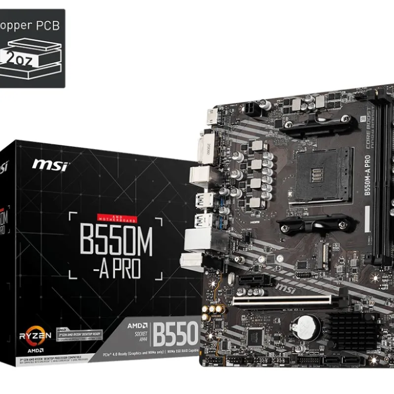 MSI B550M-A PRO DDR4 AMD AM4 Micro ATX Motherboard