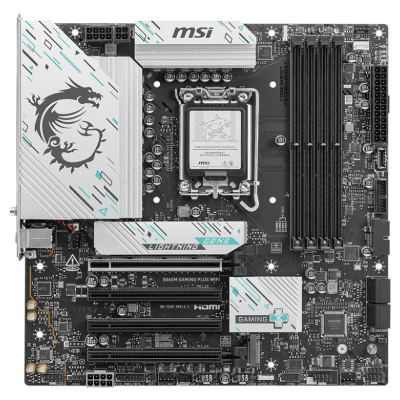 MSI B860M GAMING PLUS WIFI LGA 1851 Micro ATX Motherboard