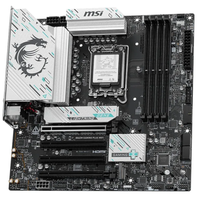 MSI B860M GAMING PLUS WIFI LGA 1851 Micro ATX Motherboard