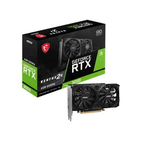 MSI GeForce RTX 3050 VENTUS 2X 6G OC GDDR6 Graphics Card