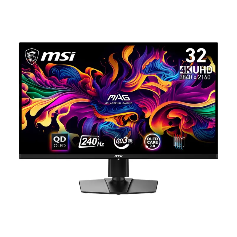 MSI MAG 321UPX QD-OLED 31.5" 4K UHD 240Hz QD-OLED Gaming Monitor
