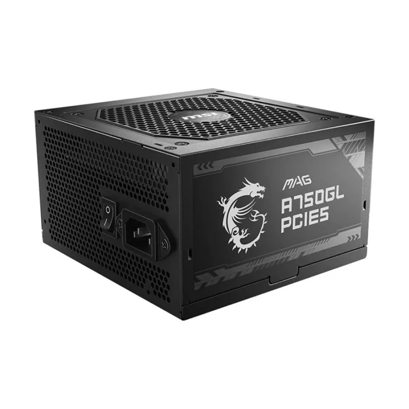 MSI MAG A750GL PCIE5 750W 80 Plus Gold Full Modular Power Supply