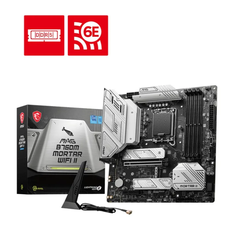 MSI MAG B760M MORTAR WIFI II DDR5 mATX Motherboard