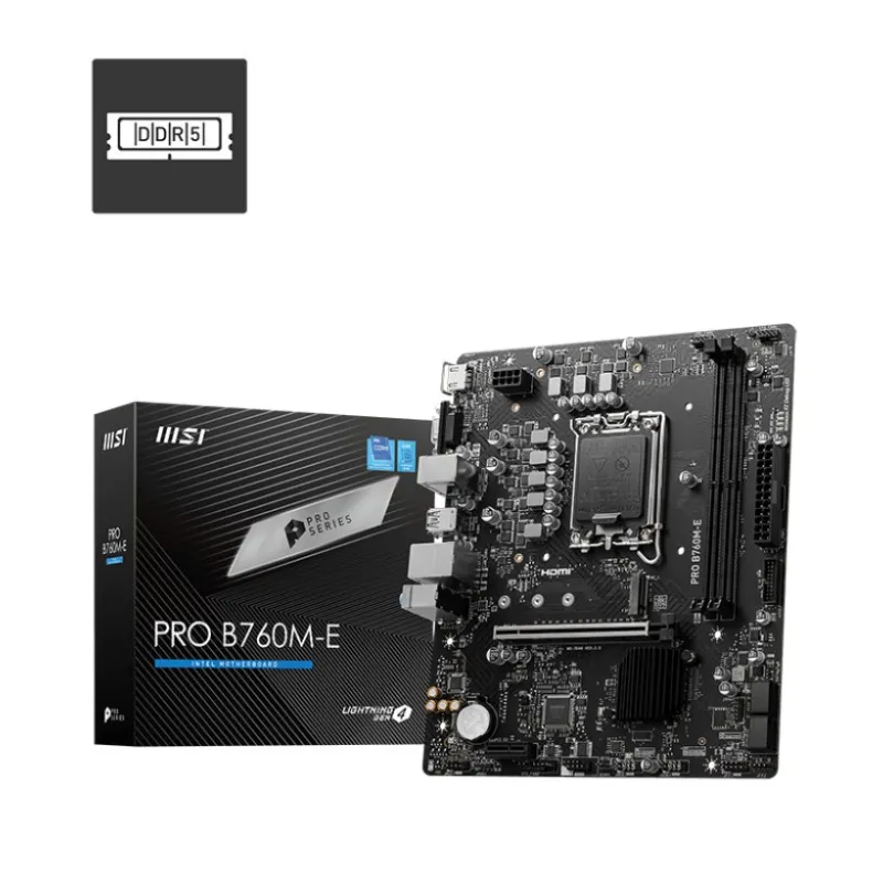 MSI PRO B760M-E DDR5 m-ATX Motherboard
