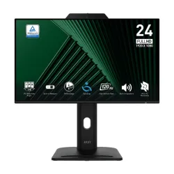 MSI PRO MP242PMG 24" 120Hz FHD Business Monitor With Built in Webcam