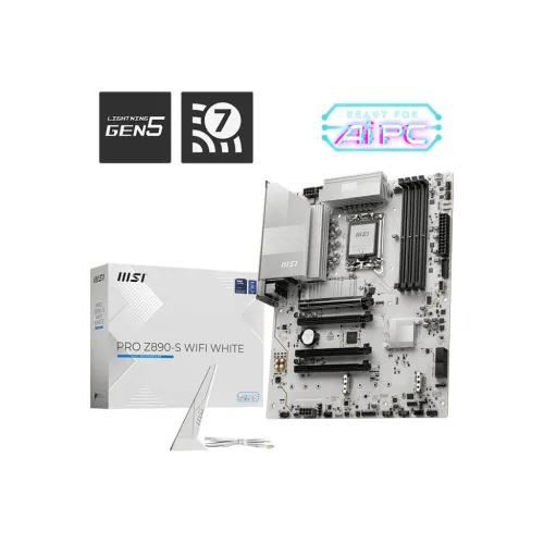 MSI PRO Z890-S WIFI WHITE LGA 1851 ATX Motherboard