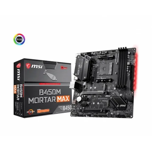 MSI B450M MORTAR MAX AMD M-ATX Gaming Motherboard (Unofficial)
