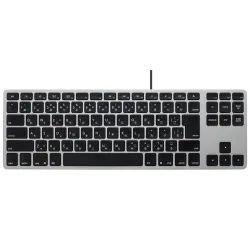 Matias Aluminum Tenkeyless Wired Keyboard for Mac (Silver, Space Grey)