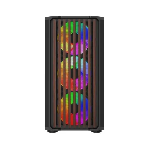 MaxGreen 315 Wood Mid Tower M-ATX Gaming Case With 4xARGB Fan