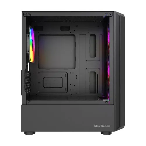 MaxGreen 315 Wood Mid Tower M-ATX Gaming Case With 4xARGB Fan
