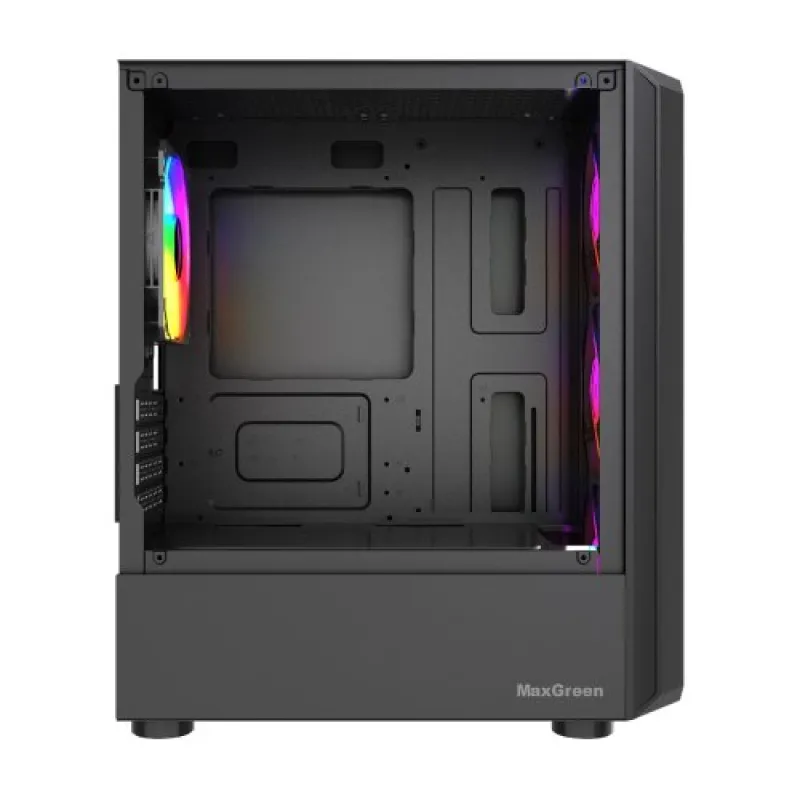 MaxGreen 315 Wood Mid Tower M-ATX Gaming Case With 4xARGB Fan