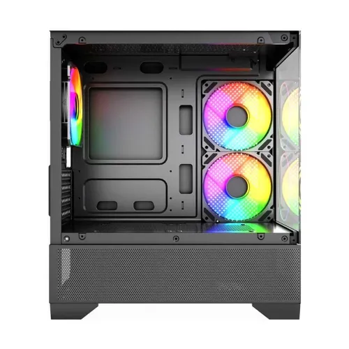 MaxGreen 350 Mid-Tower M-ATX Gaming Case With 3 ARGB Fan