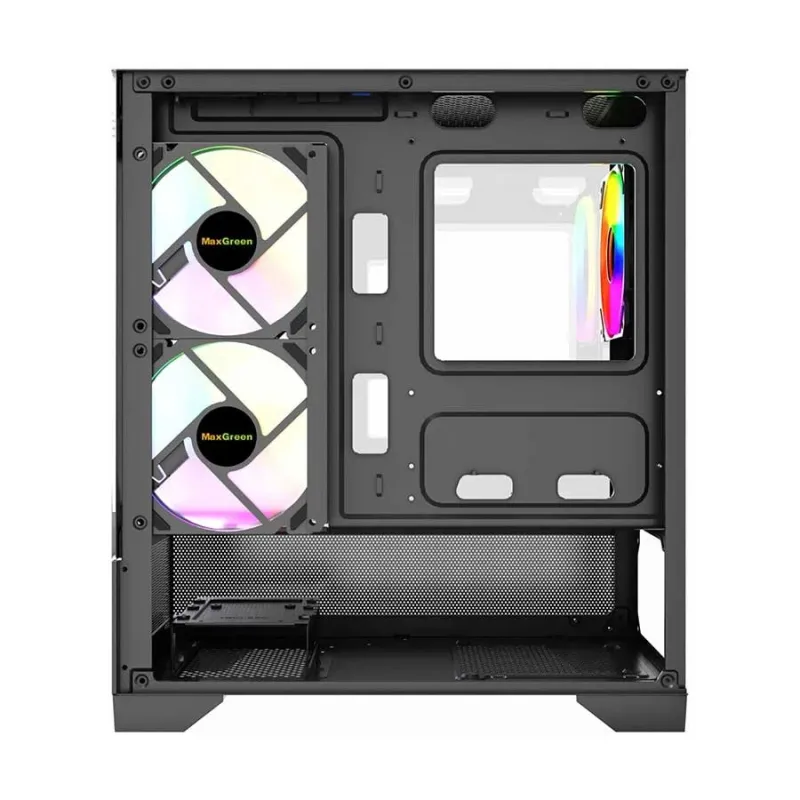 MaxGreen 350 Mid-Tower M-ATX Gaming Case With 3 ARGB Fan