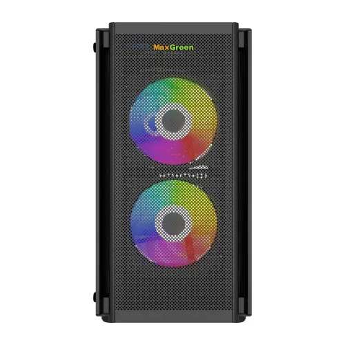 MaxGreen 5510-Mesh Mid-Tower M-ATX Gaming Case with PSU