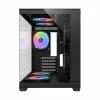 MaxGreen Bright Wave F7 Mid Tower M-ATX Gaming Casing With 7x ARGB Fan (Black)