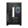 MaxGreen Bright Wave F7 Mid Tower M-ATX Gaming Casing With 7x ARGB Fan (Black)