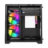 MaxGreen E275-S02 ARGB M-ATX Mid-Tower Gaming Casing With 5x ARGB Fan