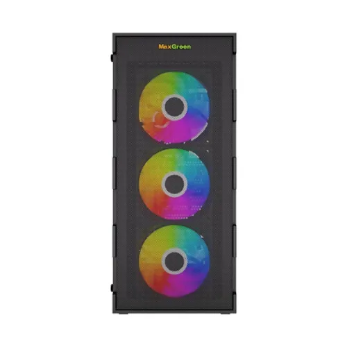 MaxGreen PS195-10-M Mid-Tower ATX Gaming Case With 4 ARGB Fan