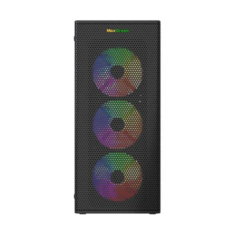 MaxGreen PS195-15 Mid-Tower ATX Gaming Casing With 4x ARGB Fan