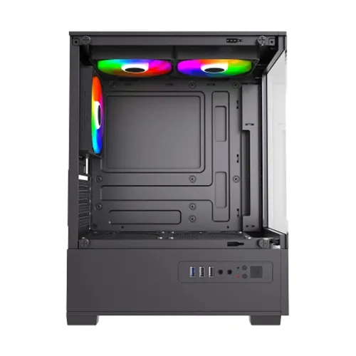 MaxGreen S19001 Mid-Tower M-ATX Gaming Casing With 3x ARGB Fan