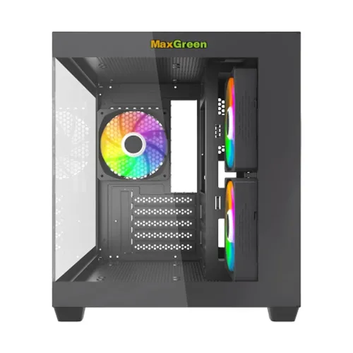 MaxGreen S275-22 Mid-Tower M-ATX Gaming Casing With 3x ARGB Fan