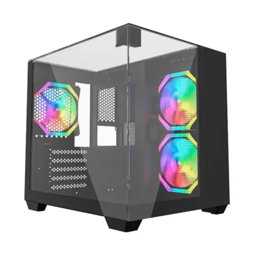MaxGreen S275-33 Three Glass Full View Mid-Tower M-ATX Gaming Casing