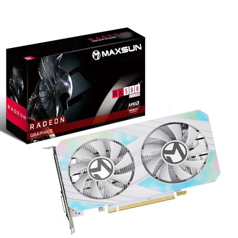 Maxsun AMD Radeon RX 580 8GB GDDR5 Graphics Card (White)
