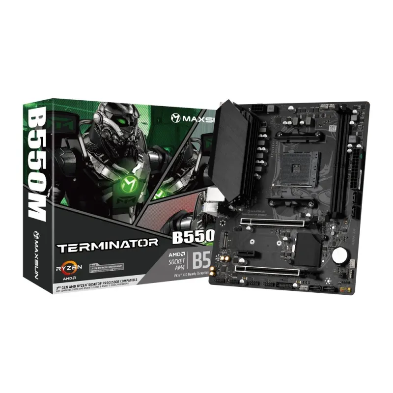Maxsun Terminator B550M 2.5G DDR4 AMD Micro-ATX Motherboard