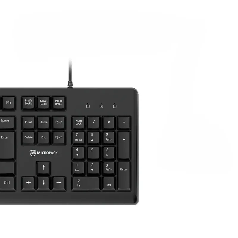 Micropack K-205 Black Wired Keyboard with Bangla
