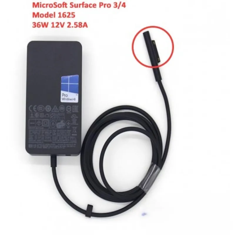 Laptop Power Charger Adapter 36W for Microsoft Surface 1625