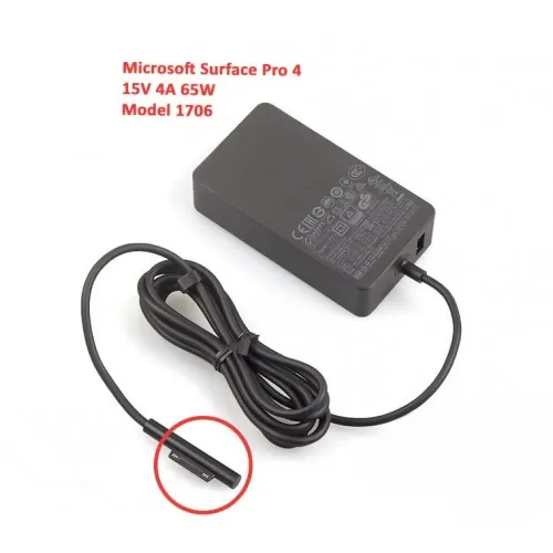 Laptop Power Charger Adapter 65W for Microsoft Surface 1706