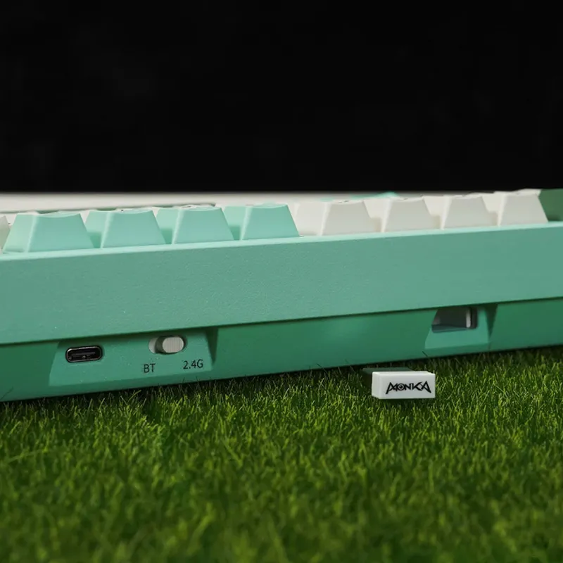 MONKA A75 MAX Tri-Mode Wireless Mechanical Keyboard Green Mirror