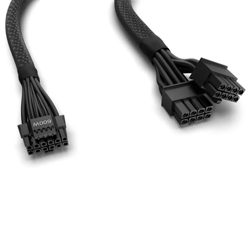 NZXT 12VHPWR 16-Pin to Dual 8-Pin PCIe 5.0 PSU Adapter Cable #BB-CG1BB