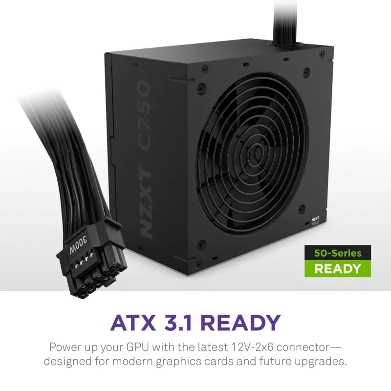 NZXT C750 80 Plus Gold Full Modular 750 Watt Power Supply